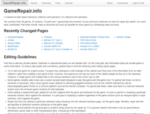 Tablet Screenshot of gamerepair.info